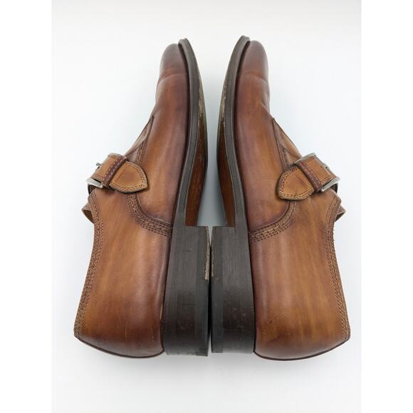 Magnanni Meyer II Monk Strap Shoe Men\'s Cognac size US8 EU41 main image 5
